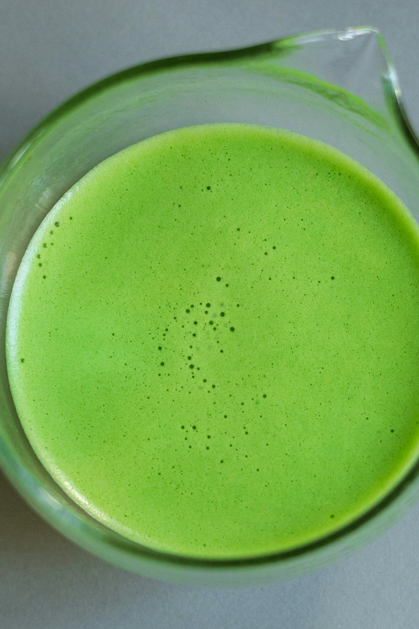 Textured Glass Matcha Bowl with Spout