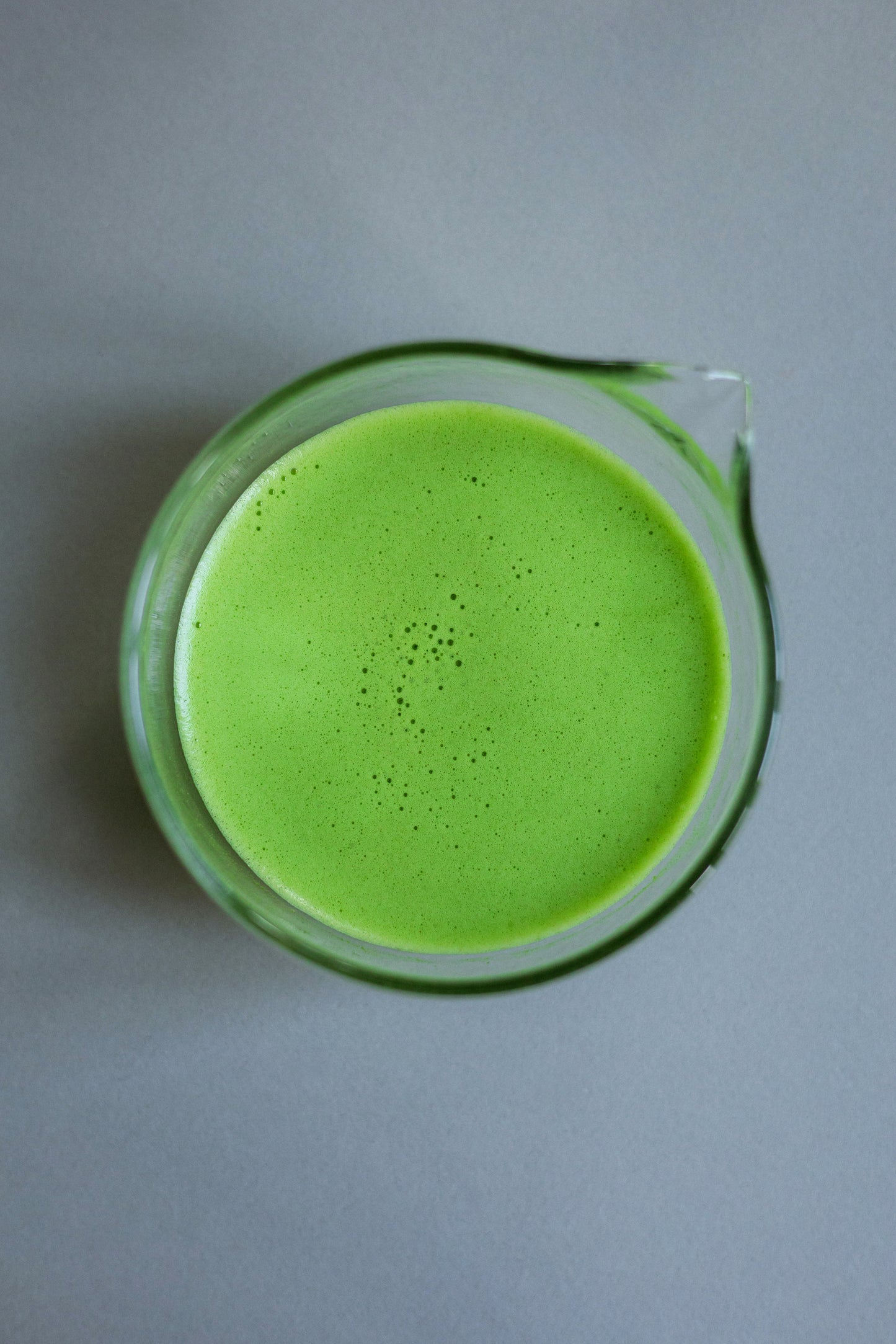 Textured Glass Matcha Bowl with Spout