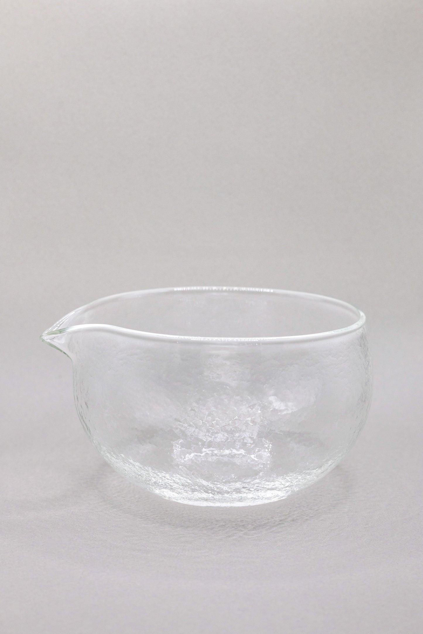 Textured Glass Matcha Bowl with Spout