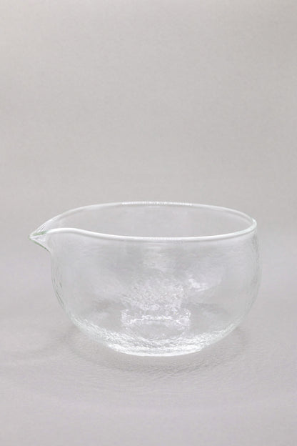 Textured Glass Matcha Bowl with Spout