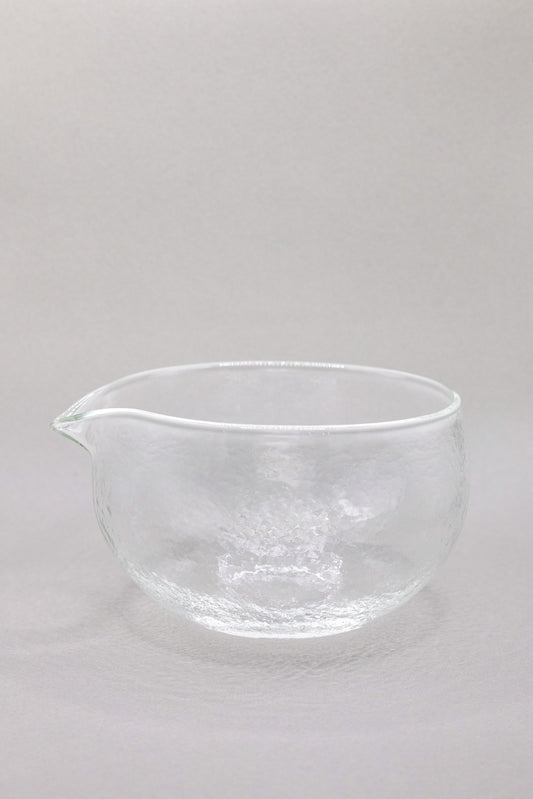 Textured Glass Matcha Bowl with Spout