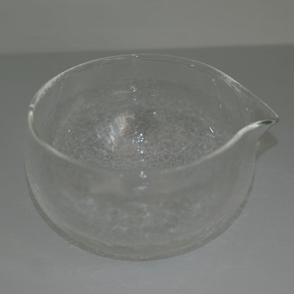 Textured Glass Matcha Bowl with Spout