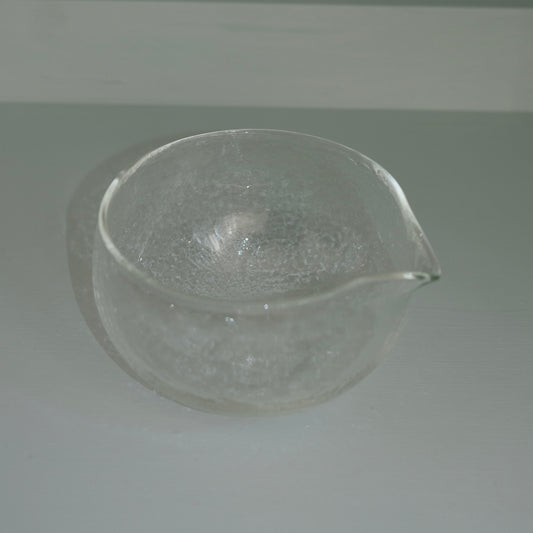 Textured Glass Matcha Bowl with Spout